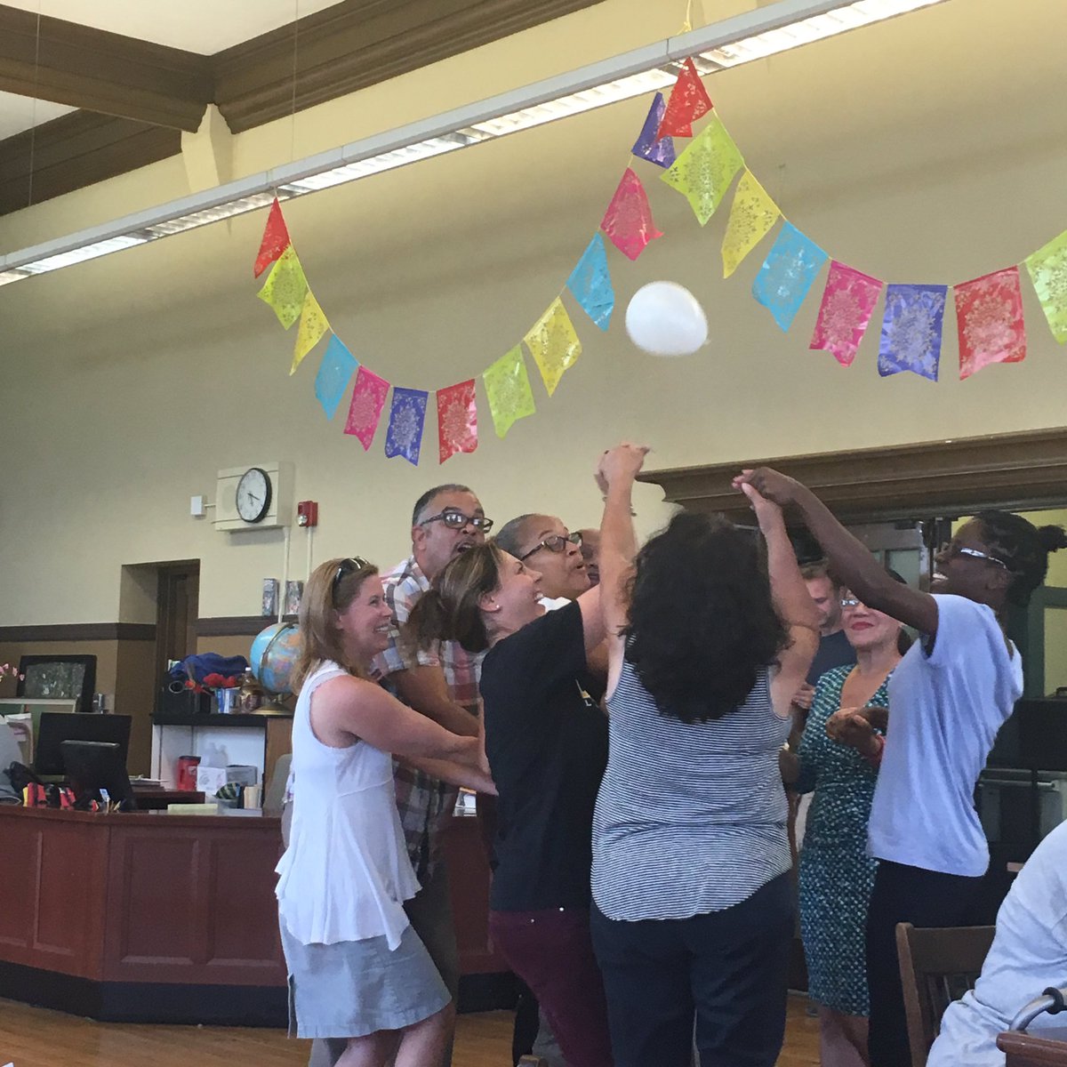 LCAP Parent Advisory Group kicking off the first meeting with a team building ice breaker activity... Teamwork!