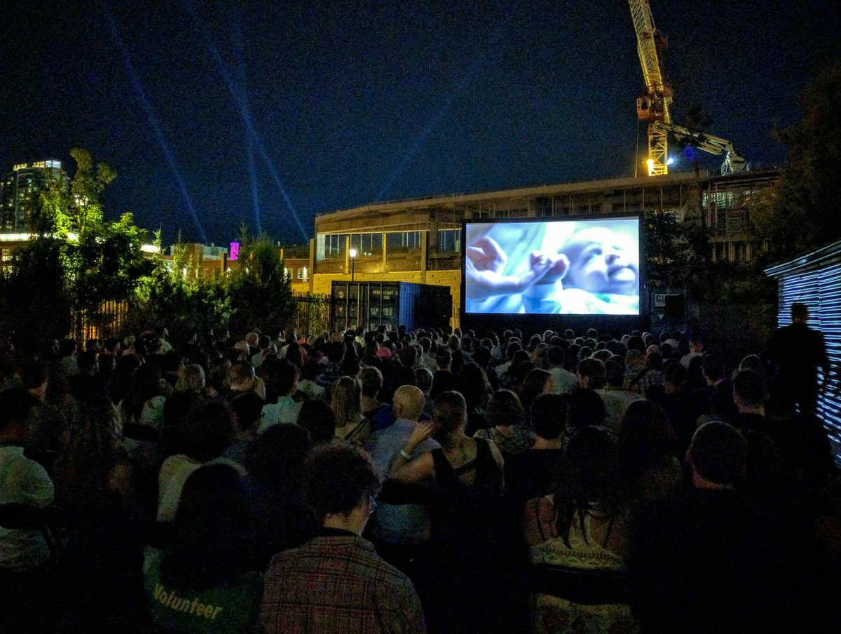 OpenRoofFest's tweet photo. The sun's DOWN and @ClosetMonster16 is UP at #OpenRoof16! 🎦 #MoviesMusicBeer https://t.co/mIuDxZzrMH