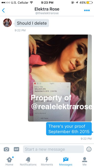 Why is this loser pretending to be me of all people still? Everyone block and report @theelektrarose