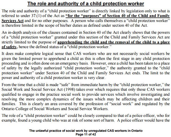 KarinaLHunter's tweet photo. WhyAre #NorthON @our_children ChildProtectionWorkers NOTreg'd @OCSWSSW doing #SocialWork? @MichaelGravelle #kids1st https://t.co/CVVgZK4BlR