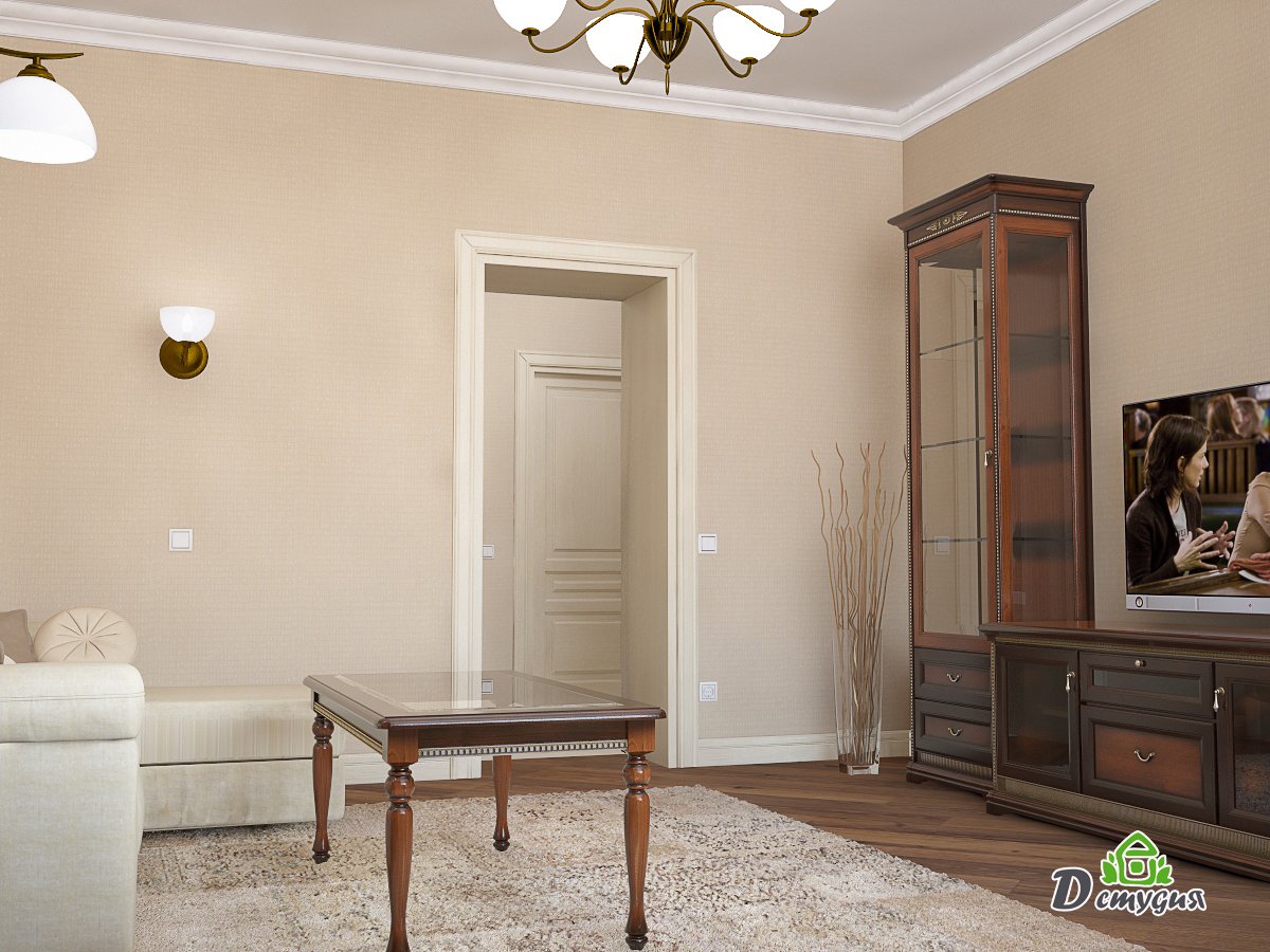 DesignFluor's tweet image. Дизайн-проект квартиры в стиле современная классика