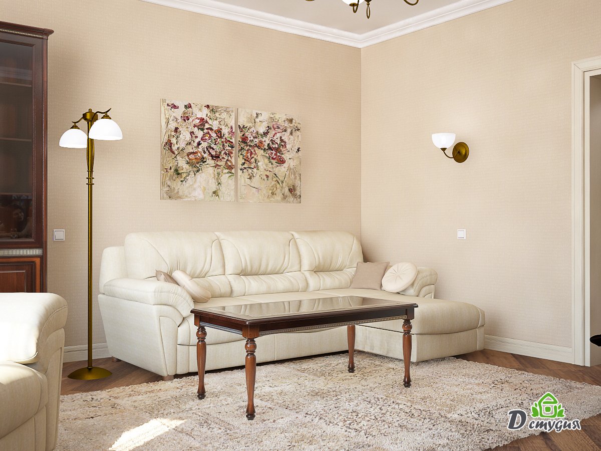 DesignFluor's tweet image. Дизайн-проект квартиры в стиле современная классика