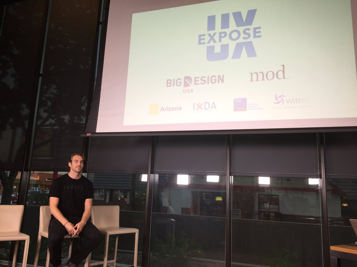 sharpn_me's tweet photo. Test framing with the #Sharpn captain @AWAP24 at the @ExposeUX event here at @Mod_PHX #UX #uxdesign #YesPHX https://t.co/Gxh9HeuIPA