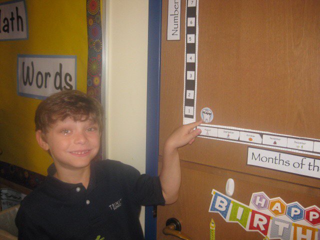 1st lost tooth of the year! #trinitylearns