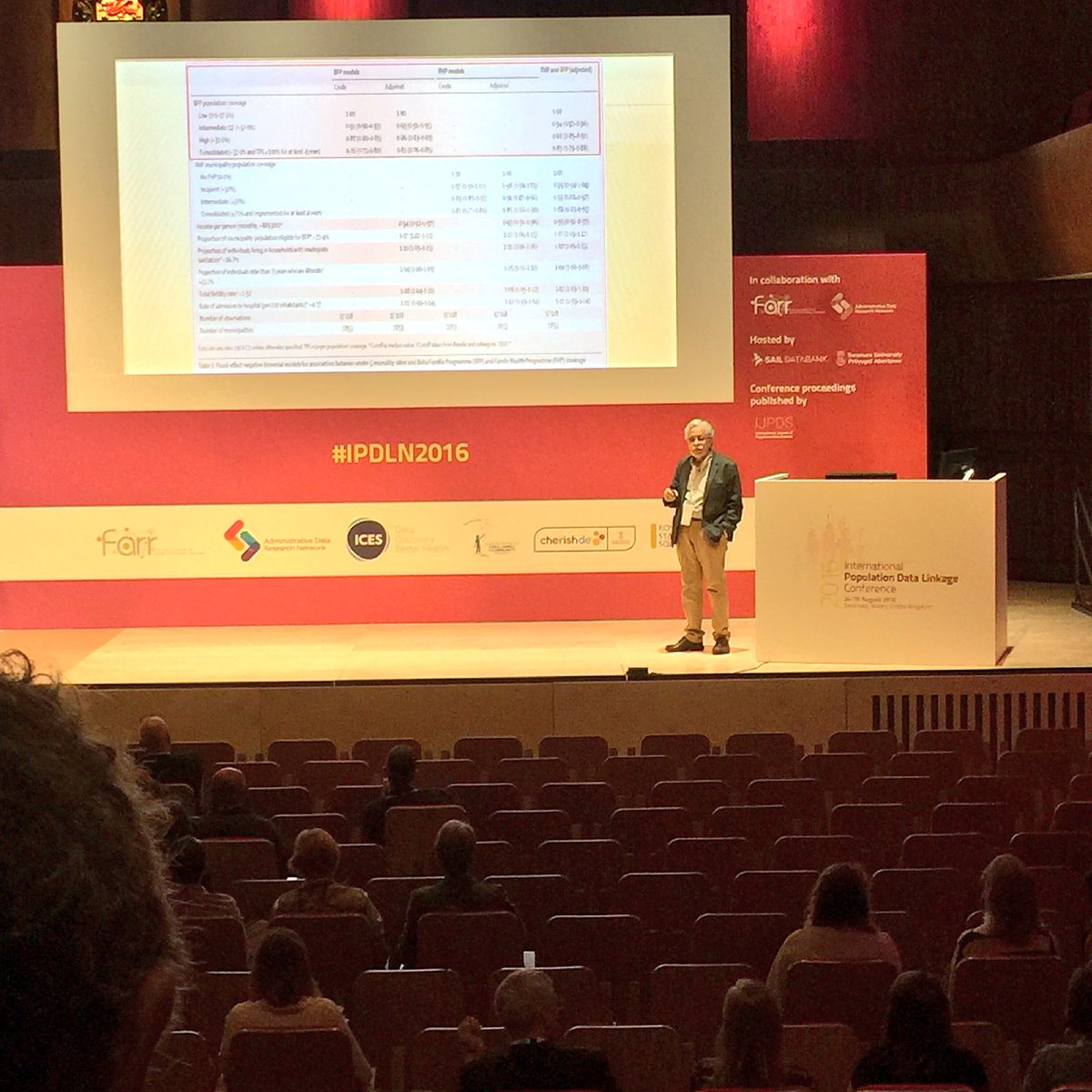 Mauricio Barreto, 100 million Brazilians linkage enables assessment of social program like #bolsafamilia #IPDLN2016