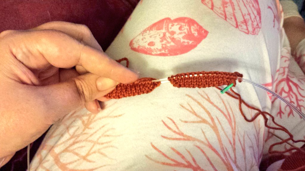 fromageisgood's tweet image. Huzzah!!! Two socks at the same time!!! #knitting #magicloop #toeup #socks #figure8caston