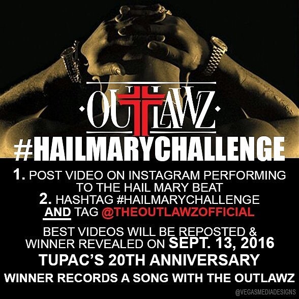 TheOutlawz's tweet photo. Outlawz issuing the #HailMaryChallenge to All Rappers &amp; Singers! #RT #RT https://t.co/Llwh2rjUcv