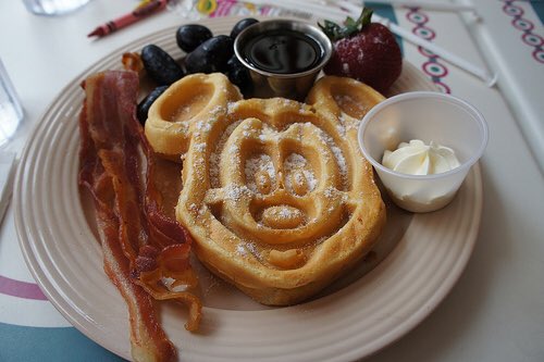 DisneyWinner's tweet image. Gotta start your day with some #Mickey waffles. Get them at the Crystal Palace and see #WinnieThePooh and friends