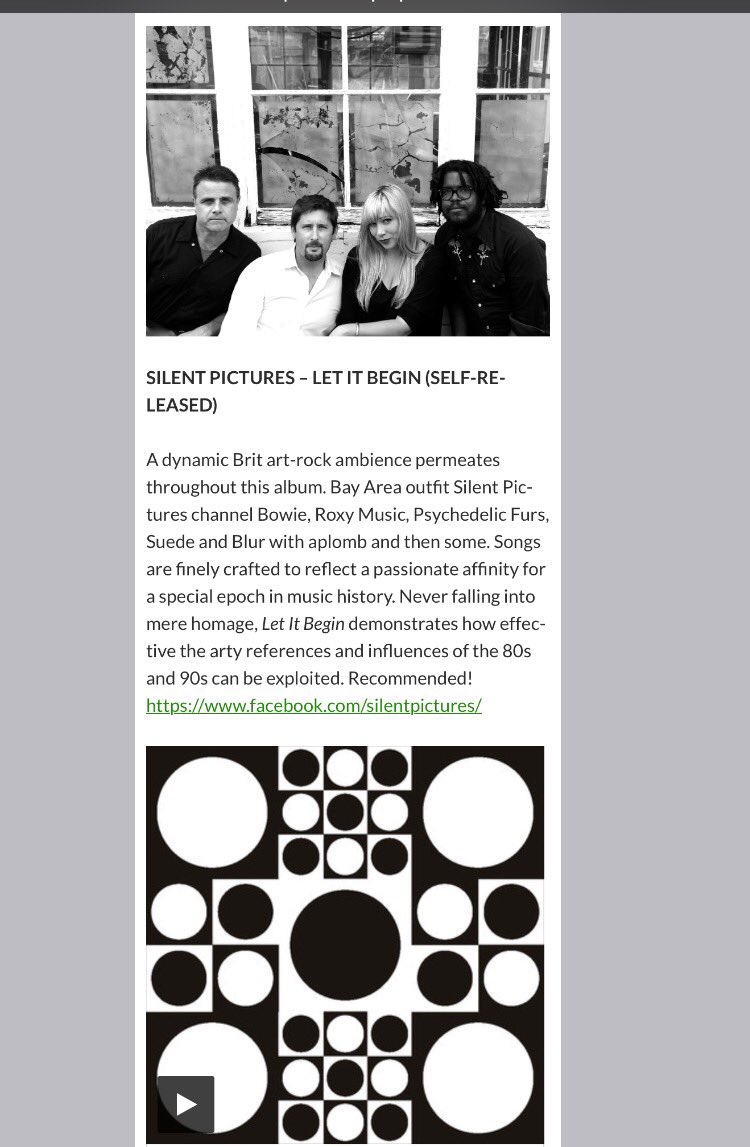 Silent Pictures channel Bowie, Roxy Music, Psychedelic Furs, Suede and Blur with aplomb and then some...