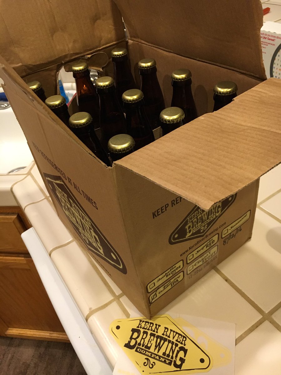 stevied71's tweet photo. New fresh batch of bombers, Shuttle Bunny and Outstanding IPA from @KernRiverBrewin #craftbeer #sactown #stayfrosty https://t.co/tNAepsTT3T
