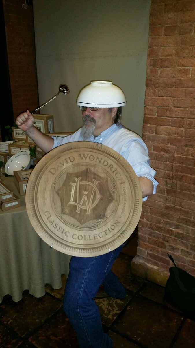 DavidWondrich's tweet image. Okay, so I prolly shouldn't drink Punch while launching my @CocktailKingdom Punch gear collection.