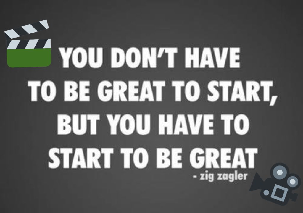 ChrisStoneFilms's tweet image. You don't have to be great to start, but u have 2 start to be great! 🎭 Do something positive towards ur career TODAY
