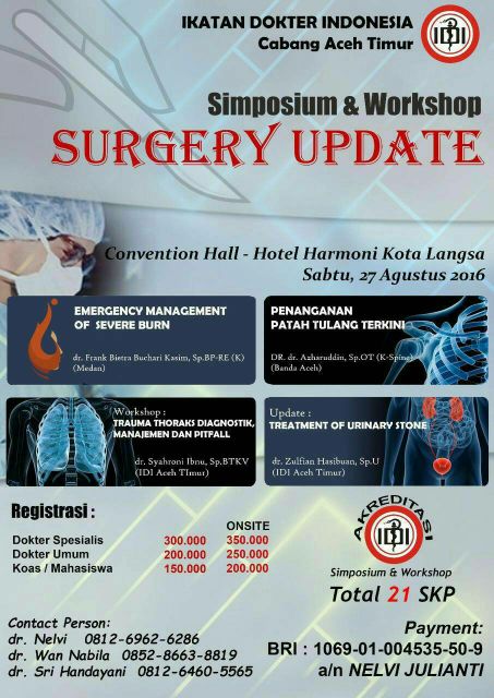 mulya_dr's tweet photo. Simposium &amp; Workshop Surgery Update, Convention Hall - Hotel Harmoni Langsa #iloveaceh @iloveaceh https://t.co/nKyYTboCi4
