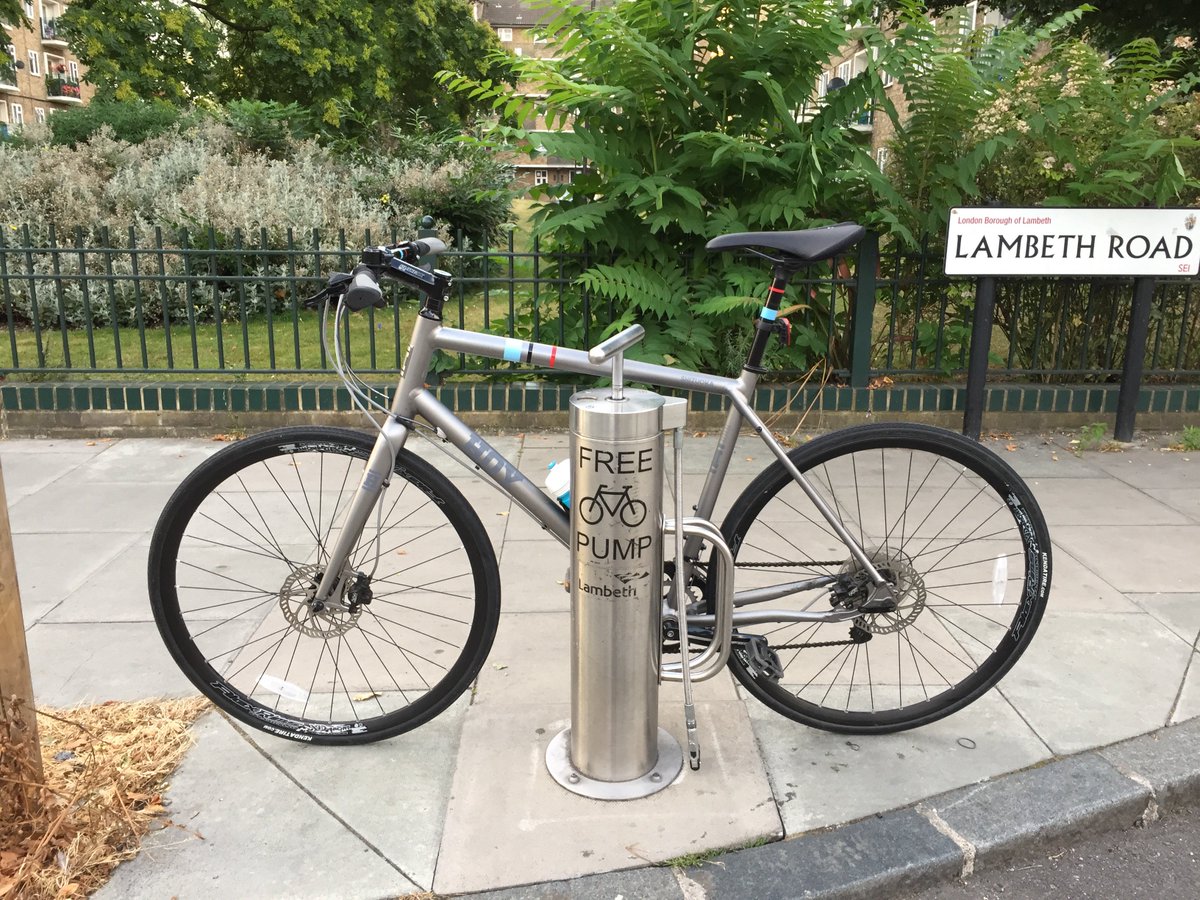 puncture + spare inner-tube - pump = :-(   Thanks for getting me back on the road <a href="/lambeth_council/">Lambeth Council</a>