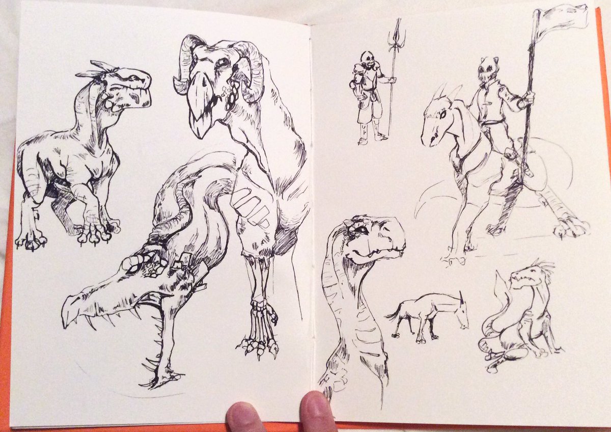 NoraMarieBack's tweet photo. Good morning! 
Let's go on with the sketches! #dragon #creature #sketch #creaturdesign #point88 https://t.co/GYEhl8zdEY