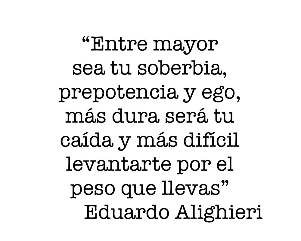 Entre mayor sea tu soberbia, prepotencia y ego, más dura será tu...

#FelizMiércoles
#FraseDelDía