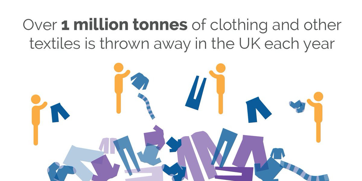 #FactOfTheDay over 1 million tonnes of clothing and textiles is thrown away in the UK each year. #Waste