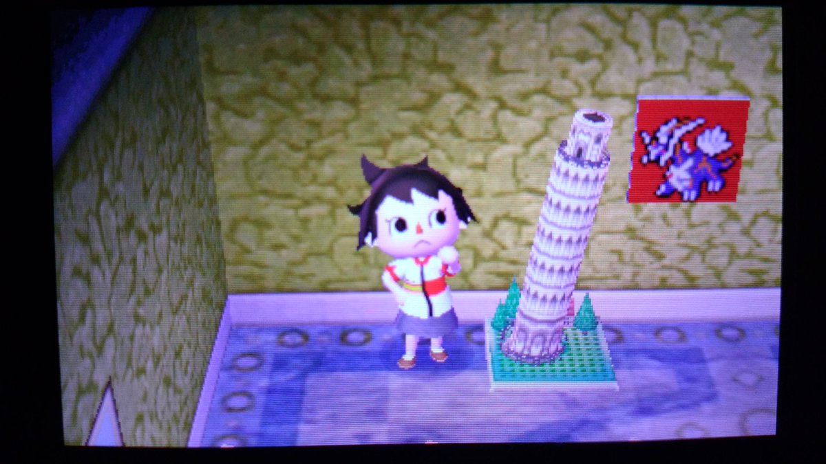 Daichi ポケモンgo とび森でポケダンの闇のディアルガをドット絵で描いてみた 2枚目のピザの斜塔は時限の塔イメージです ポケモン ポケダン どうぶつの森 いいなと思ったらrt