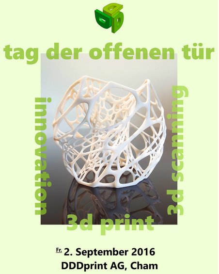 DDDprint_3D's tweet photo. 2. Sept Tag der offenen Tür in Cham! #Innovation, #3dprint, #3dscanning: Live Demos, Guest Speaker @INNOPUNK_Ltd https://t.co/6CBV1sY091