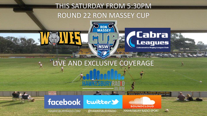 HawkesburyRadio's tweet image. Join The Call Team From 5:30PM Saturday, For @WindsorWolves &amp;amp; @Cabramattarlc In The #RMCup @NSWRL