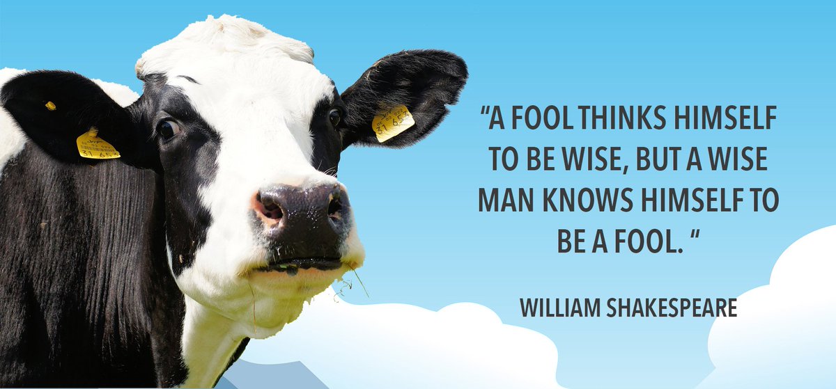 NemiDairy's tweet photo. It's that time of the week again...๐
The #WiseCow tweet! ๐ฎ
#Shakespeare: what a legend!
#WednesdayWisdom https://t.co/k8pKF4F2Z1