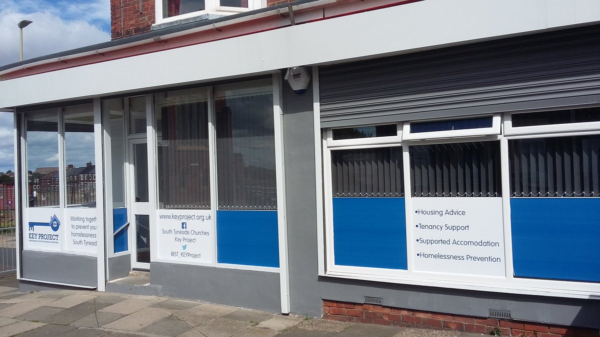KeyCommunityNE's tweet image. New office signage complete #keyproject #southshields