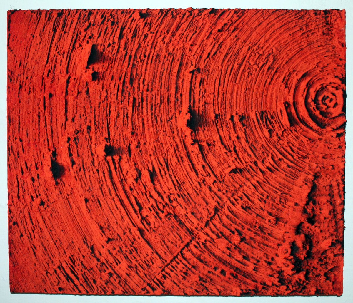 melaniecomber's tweet image. Cherry 2015 oil and pigment on aluminium panel 55cm x 65cm #contemporaryart #painting #unixgallery