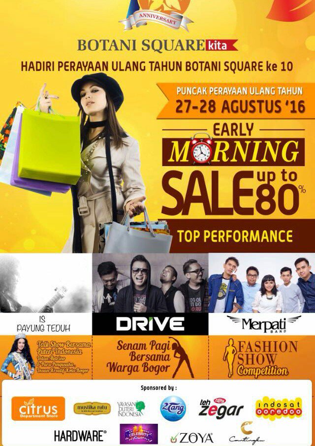 Yang masih bingung weekend ini kemana, sila merapat ke botani square