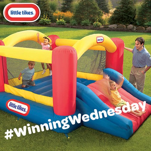 LittleTikesUK's tweet image. #WinningWednesday Follow and RT to #WIN an Jump ‘n Slide Dry Bouncer! #Competition closes midnight on 24.08.16.
