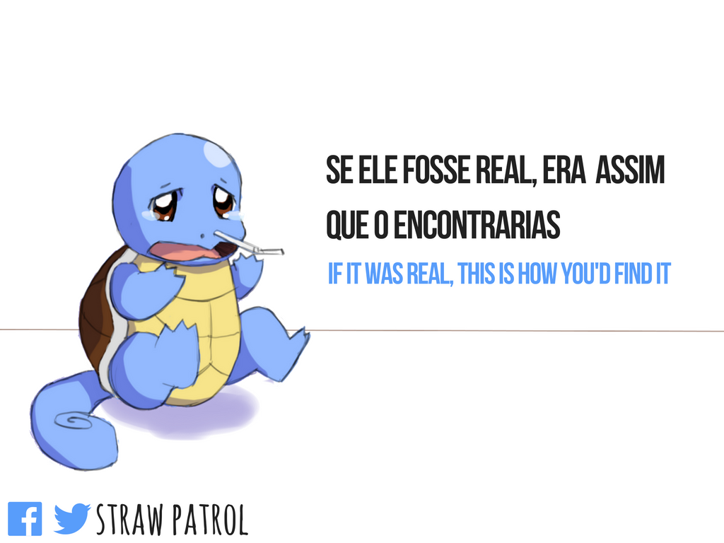StrawPatrol's tweet photo. Nem os #Pokemon escapam ao plástico! Fancy some #plastic? #CatchEmAll #PokemonGo #MarineLitter #LixoMarinho https://t.co/qWao9GcS94