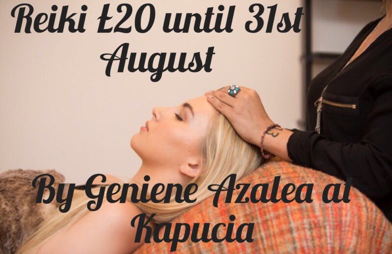 Geniene_Azalea's tweet image. Want to try Reiki energy healing? £10 off until the 31st August. #reiki #kapucia #liverpool