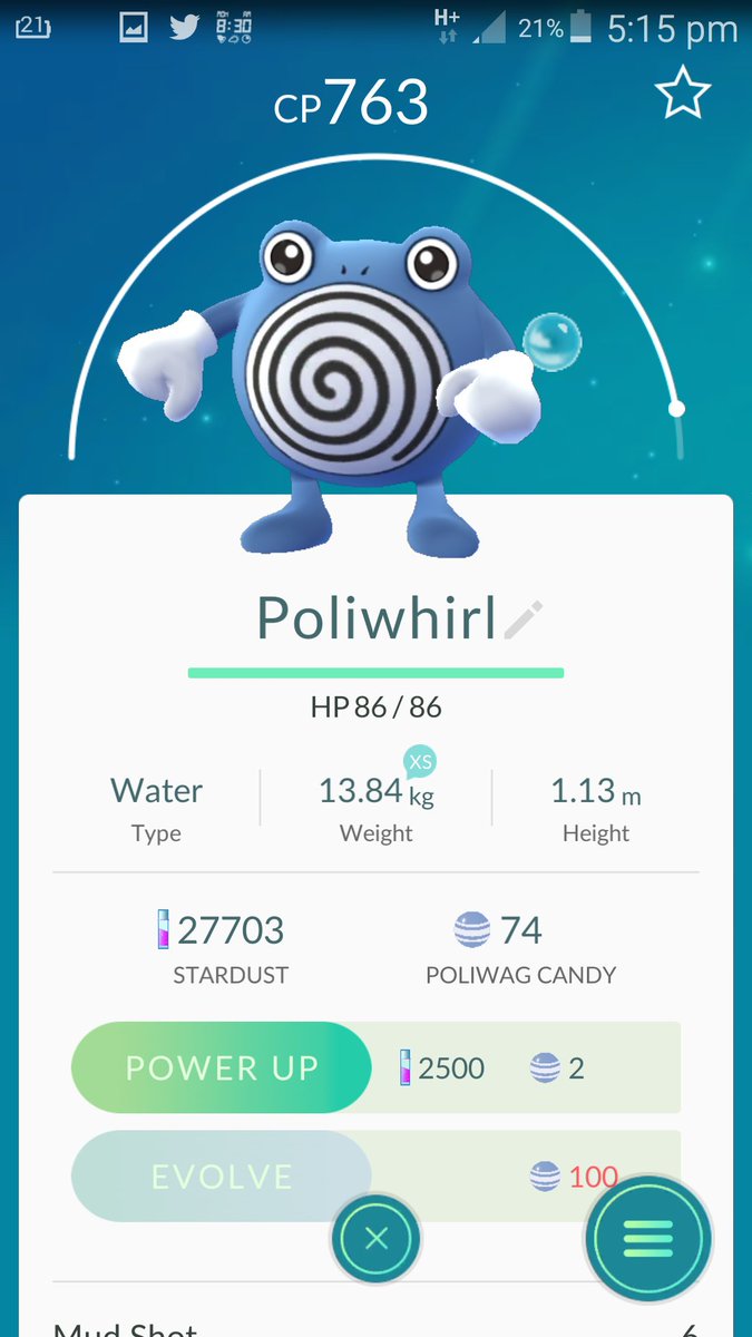 Herrithious's tweet image. I cant wait to get enough candies to evolve this guy too☺☺