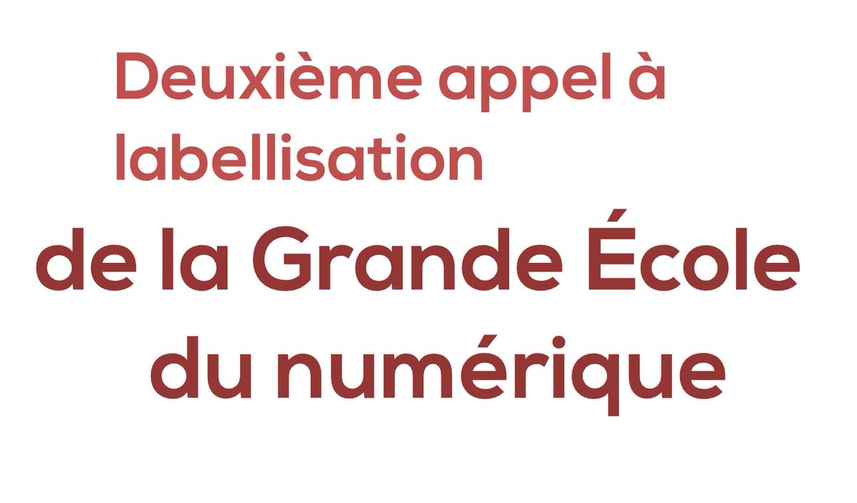 Organismes de #formation dans le #Numérique, c'est le moment de présenter vos candidatures ! economie.gouv.fr/2e-vague-label…