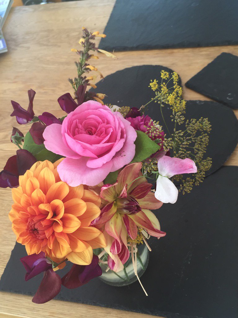 Flowers from this morning's sunny garden. #latesummercolour