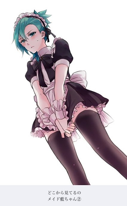 Valentin blushes as he holds the bottom of the skirt down. "Do I have to wear this?" [#YaoiRp #BlackButlerRp]
