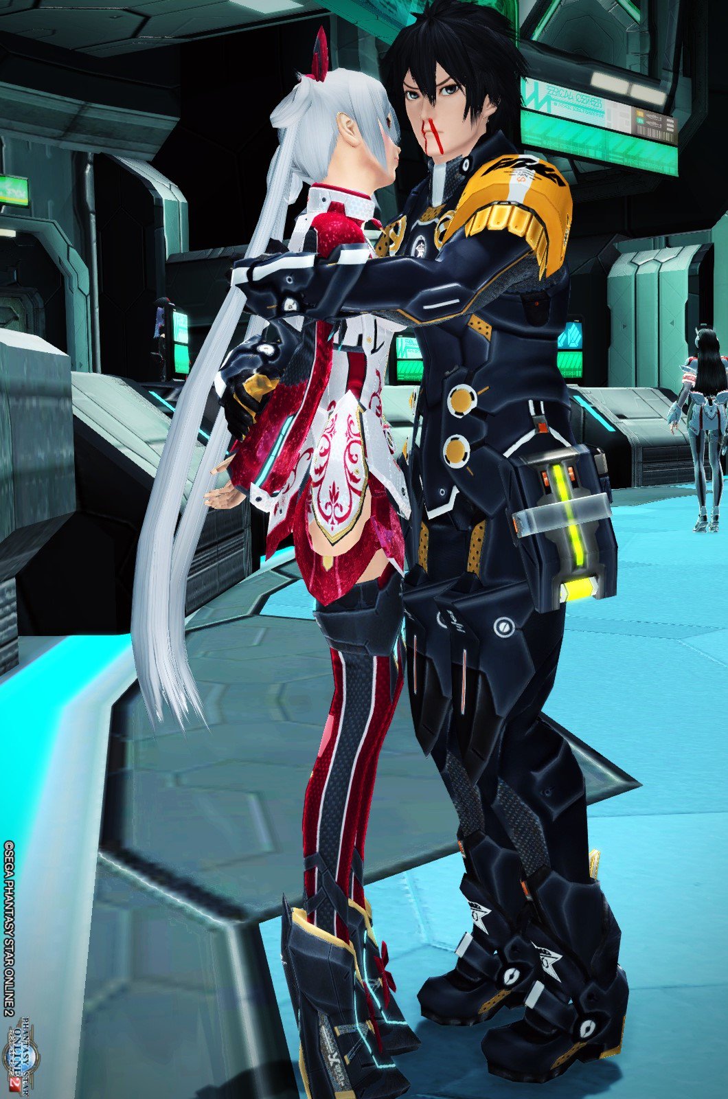 ハクジョー もちろんep3に時間遡行してマトイちゃんとハグしましたよ Pso2