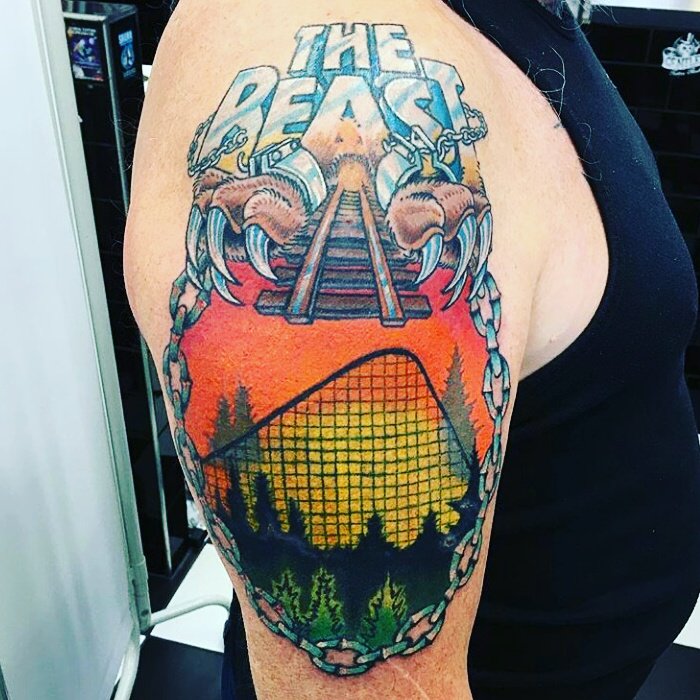 Roller Coaster and Theme Park Tattoos  Coaster Kings
