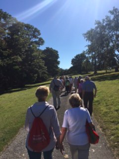 walkingWB's tweet image. A record number at the Kintbury @healthywalks group, on a special outing to Hamstead Park yesterday
