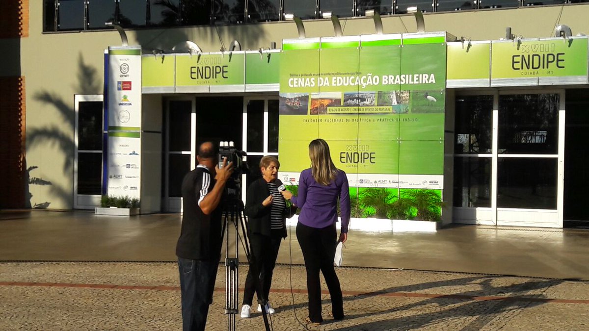 Endipe2016's tweet image. Entrevista da Professora Selma Garrido Pimenta para o Jornal da Manhã, TV Record.
