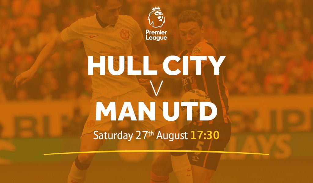 Join us on Sat 27th August at 17:30 to watch MAN U take on HULL CITY! Come early to guarantee your seat