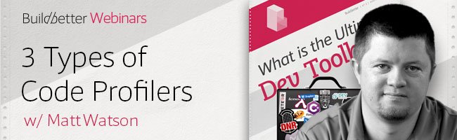 Stackify's tweet image. @mattwatson81&apos;s webinar is tomorrow. Sign up! #developers #CodeProfiling #ItCountsAsWork attendee.gotowebinar.com/register/65432…