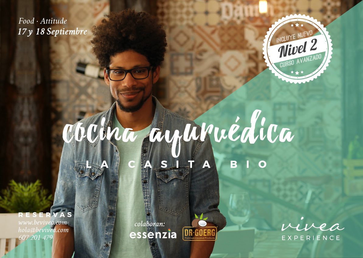 Arturo de @LaCasitaBio vuelve a vivea a sazonar magia! #Ayurveda Aprovecha las entradas #EarlyBird +Info en la web