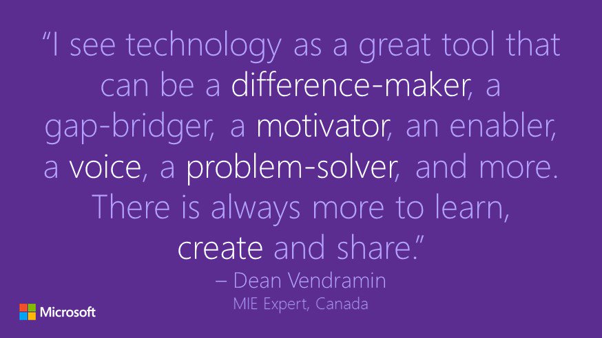 MicrosoftEDU's tweet image. Why do you feel passionate about innovation and #edtech in the classroom?#MIEExpert @vendi55 msft.it/6014BNOr4
