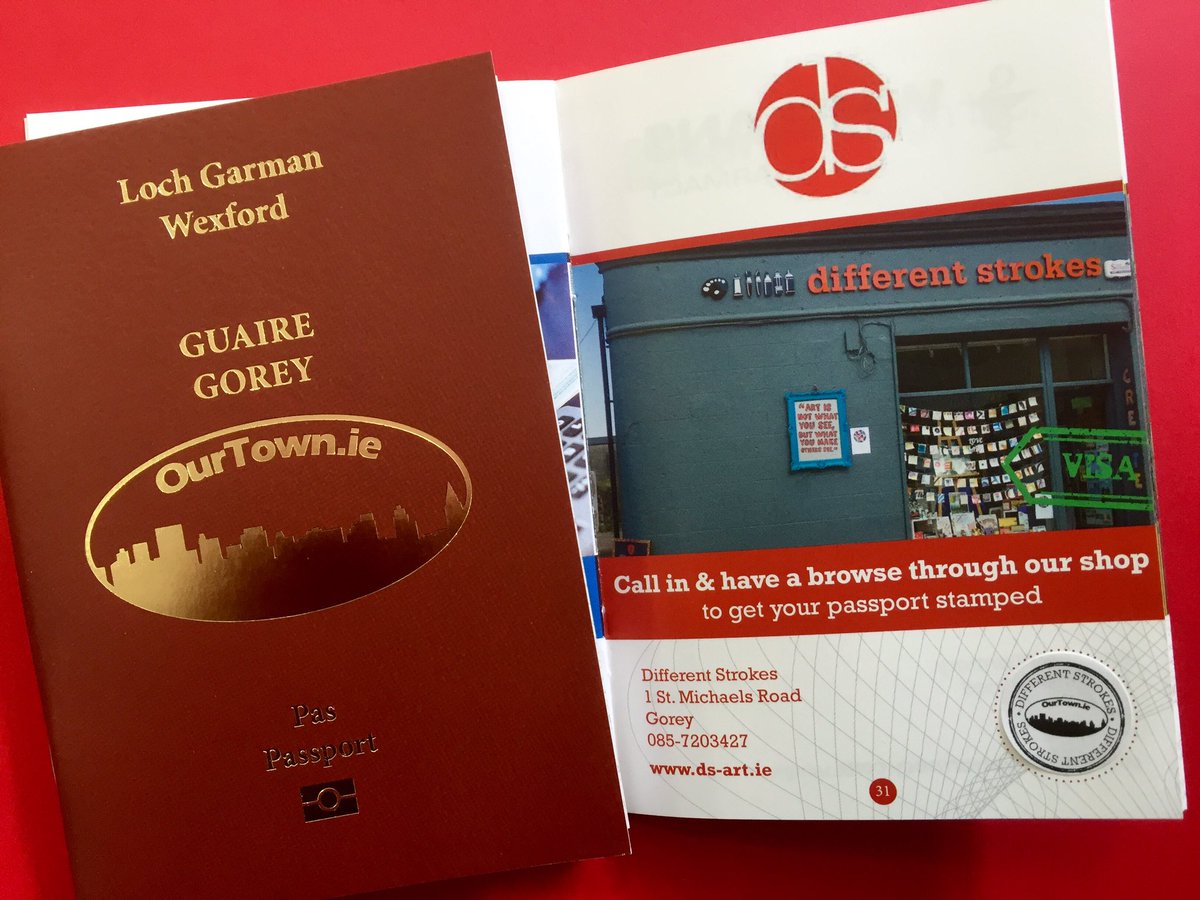 DiffStro's tweet image. Feel free to visit the shop and have your passport stamped!#ourtown #lovegorey @goreychamber #artingorey #artsupply