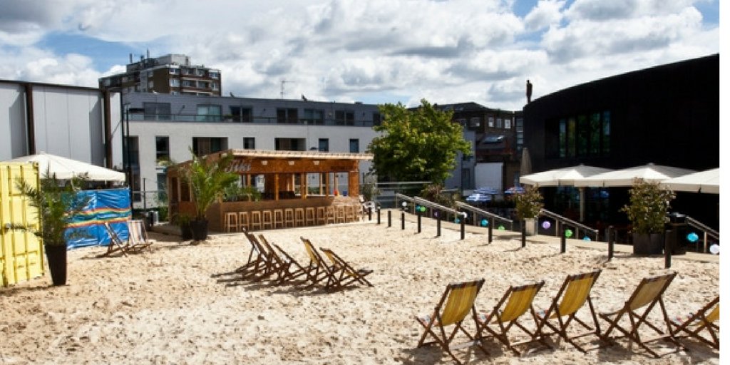 We love Chalk Farm's pop-up beach in Camden Town - the perfect #humpday treat this #summer!