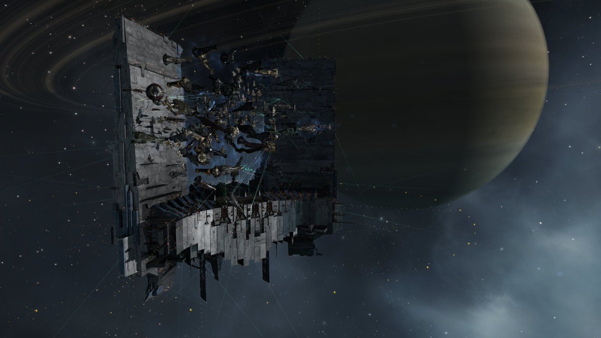 EVEOnlineISDIC's tweet photo. Project.Mayhem.'s Keepstar in Nalvula the first citadel of it's class to be destroyed in New Eden #tweetfleet https://t.co/296oprN6dW