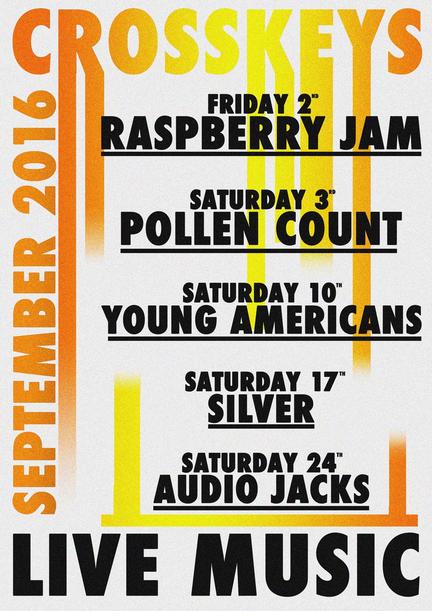 CrossKeysNeath's tweet image. September live music