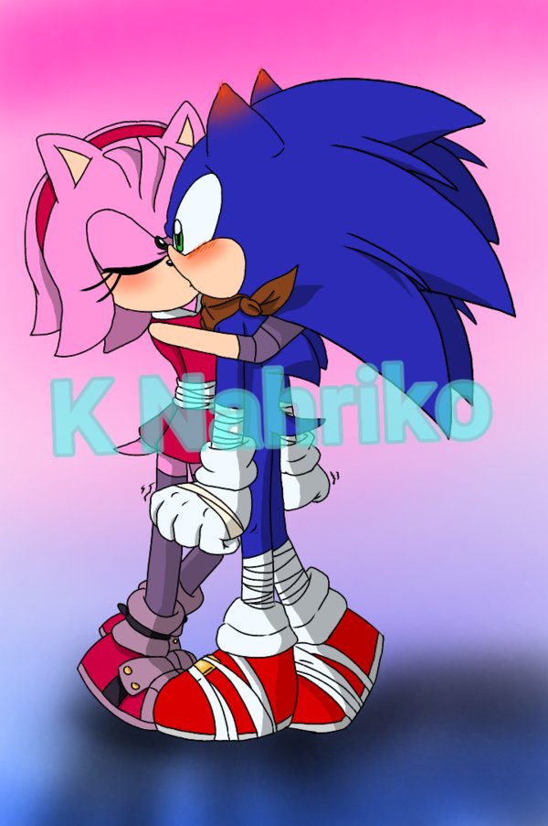 Nitro on X: Sonamy is love 💙💗💘 #SonAmy #SonicTheHedgehog https