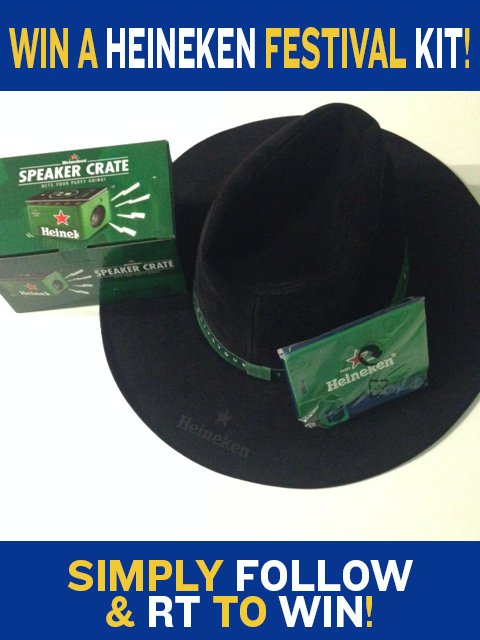 Ryanair's tweet photo. It's #RyanairWinWednesday &amp; we've got a Heineken festival kit to giveaway. Simply follow &amp; RT this post to enter! https://t.co/hiSodE5cpP