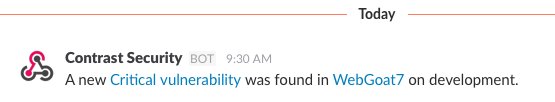 planetlevel's tweet photo. Me getting an instant @SlackHQ notification for a vulnerability just by browsing OWASP WebGoat #chatsec https://t.co/EfS2rGn2je